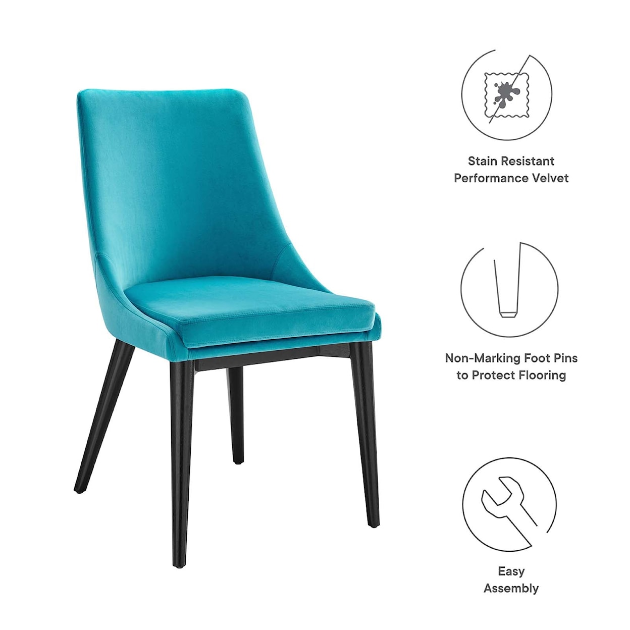 Modway Viscount Viscount Velvet Dining Chair