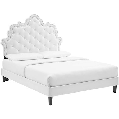 Sasha Velvet Twin Bed