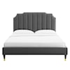 Modway Colette Colette Queen Velvet Platform Bed