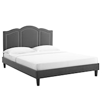 Emerson Performance Velvet Twin Platform Bed