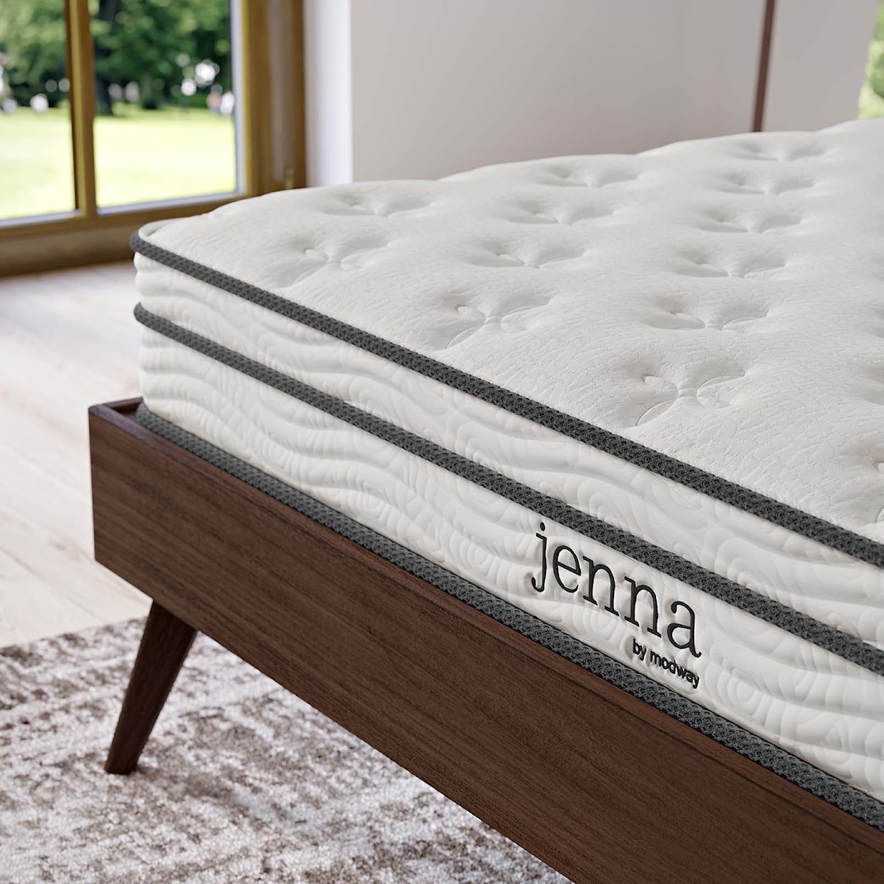 Modway Jenna Jenna 6" Innerspring and Foam King Mattress