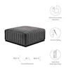 Modway Conjure Velvet Ottoman