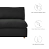 Modway Commix 5-Piece Armless Sectional Sofa