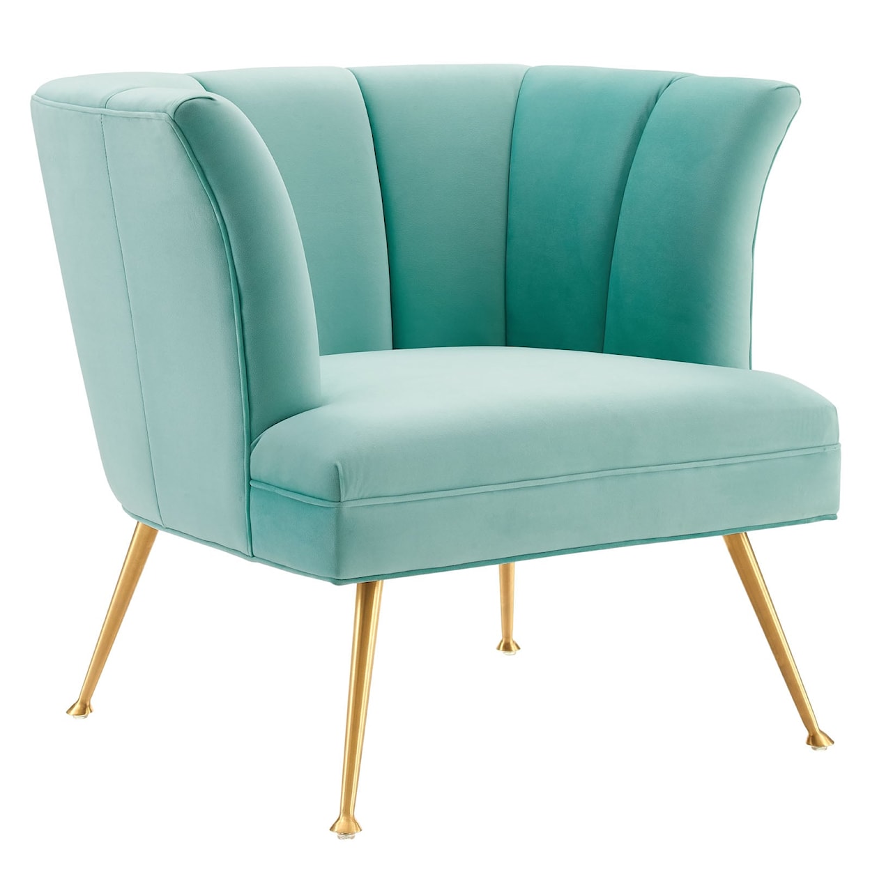 Modway Veronica Veronica Channel Velvet Armchair