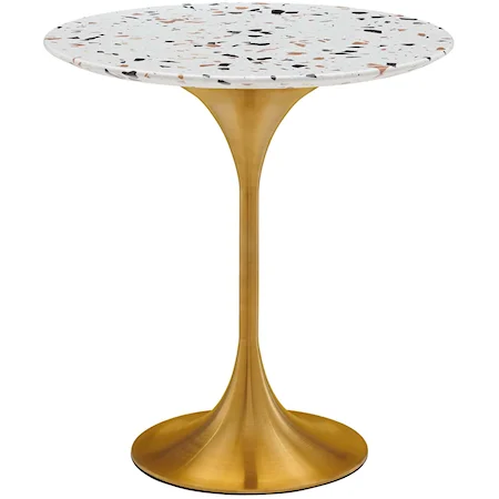 Lippa 20" Round Terrazzo Side Table