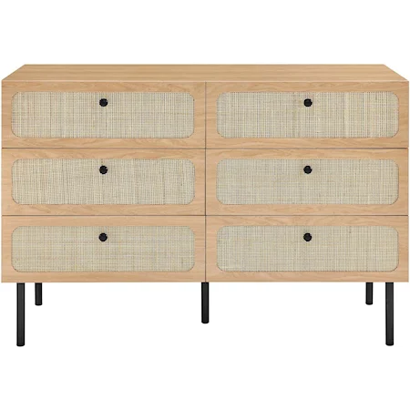 6-Drawer Compact Dresser