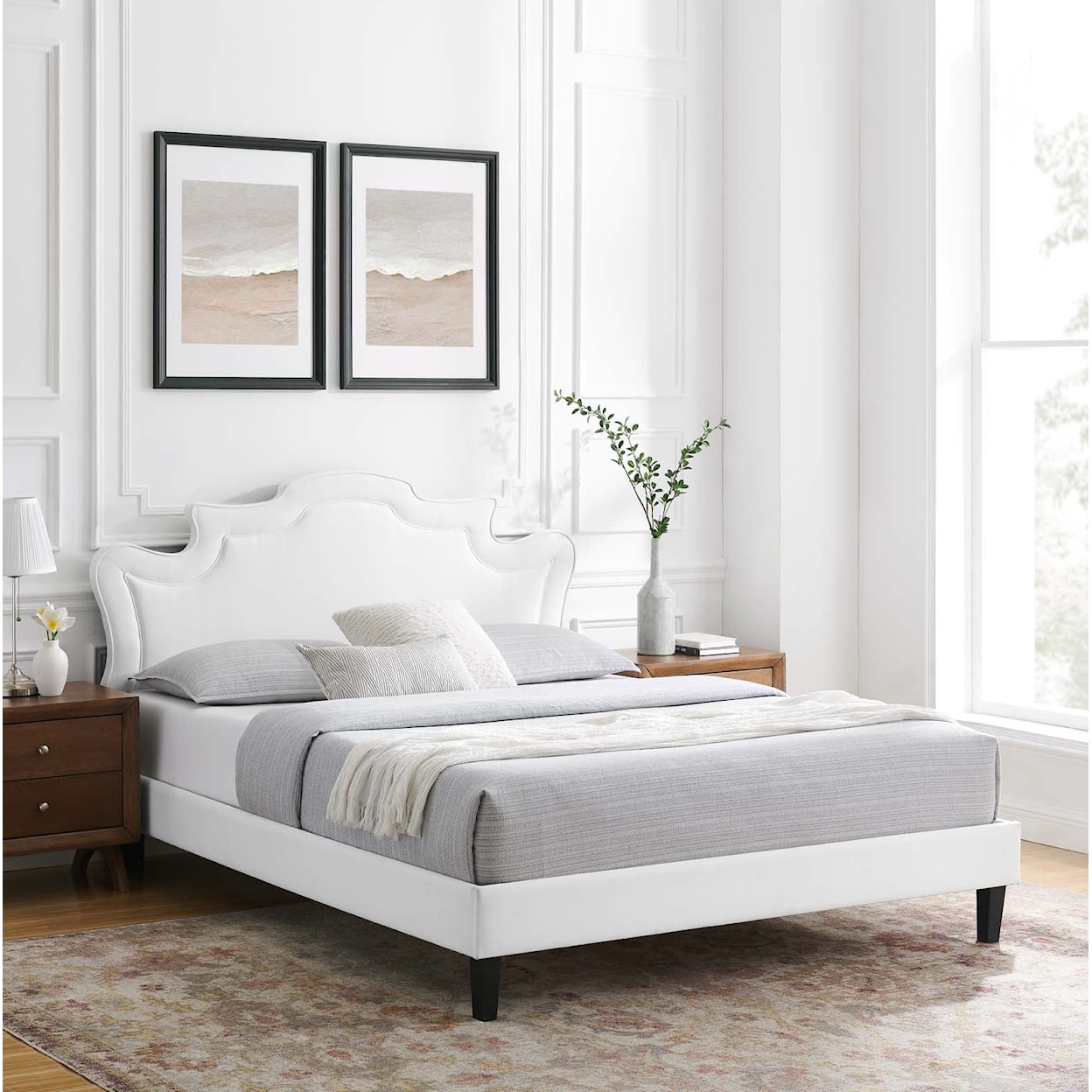 Modway Neena Neena Velvet Queen Bed