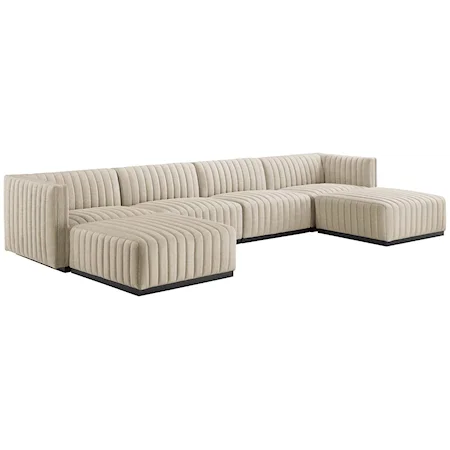Fabric 6-Piece Sectional Sofa
