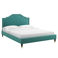 Adelaide Performance Velvet Twin Platform Bed