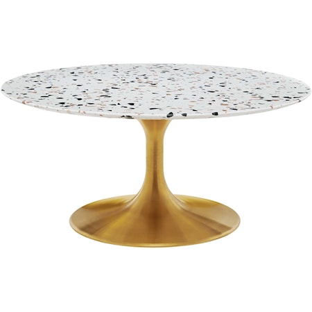 Lippa 36" Round Terrazzo Coffee Table