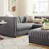 Modway Sanguine 5-Piece Left-Facing Modular Sectional Sofa