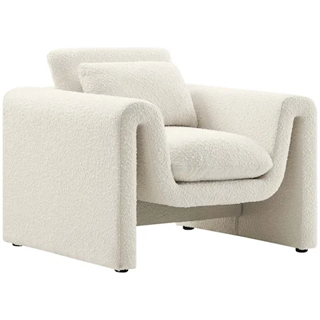 Waverly Boucle Upholstered Armchair