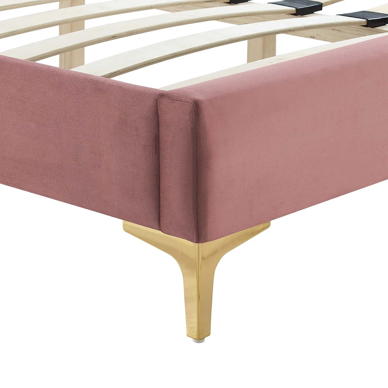 Modway Zahra Zahra Channel Velvet King Platform Bed