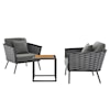 Modway Stance Stance 3 Piece Outdoor Sofa Set