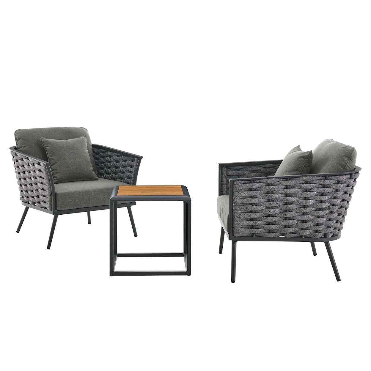 Modway Stance Stance 3 Piece Outdoor Sofa Set