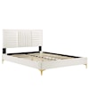 Modway Sofia Sofia Channel Velvet Queen Platform Bed