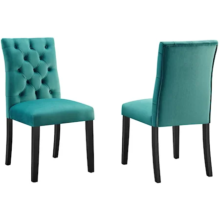 Duchess Velvet Dining Chairs - Set of 2
