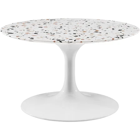 Lippa 28" Round Terrazzo Coffee Table