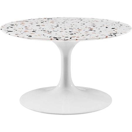 Lippa 28" Round Terrazzo Coffee Table