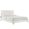 Modway Yasmine Yasmine Channel Velvet Queen Platform Bed