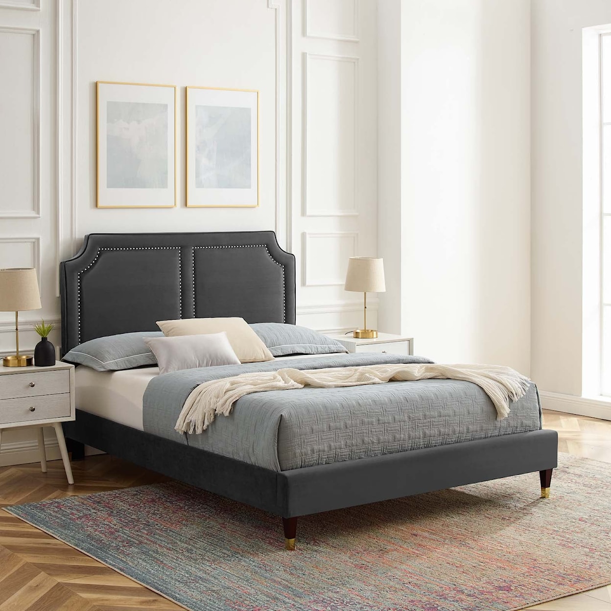 Modway Novi Novi Velvet Twin Bed