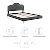 Modway Aviana Aviana Velvet Twin Bed