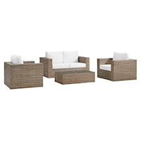 Convene Outdoor Patio Outdoor Patio 4-Piece Furniture Set