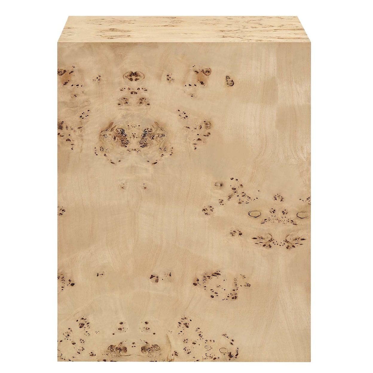 Modway Cosmos Cosmos 16" Square Burl Wood Side Table