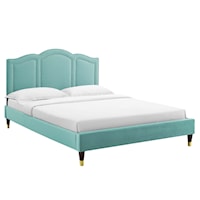 Emerson Performance Velvet Full Platform Bed