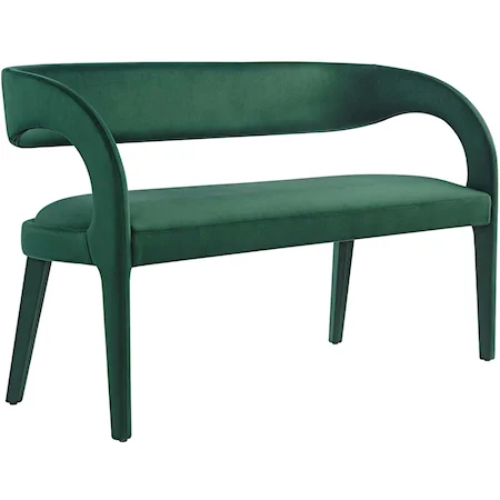 Pinnacle Performance Velvet Accent Bench