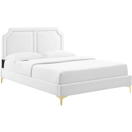 Novi Velvet Queen Bed