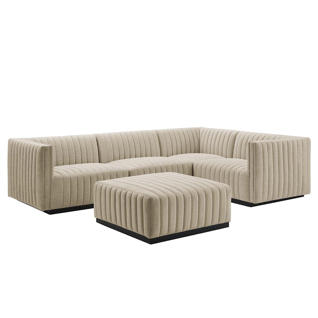 Modway Conjure Fabric 5-Piece Sectional