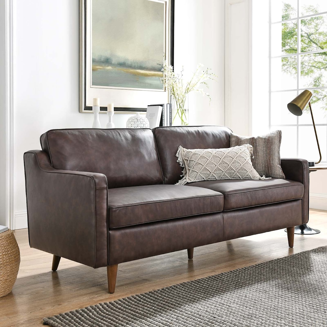 Modway Impart Impart Genuine Leather Sofa