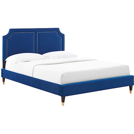 Novi Velvet Queen Bed