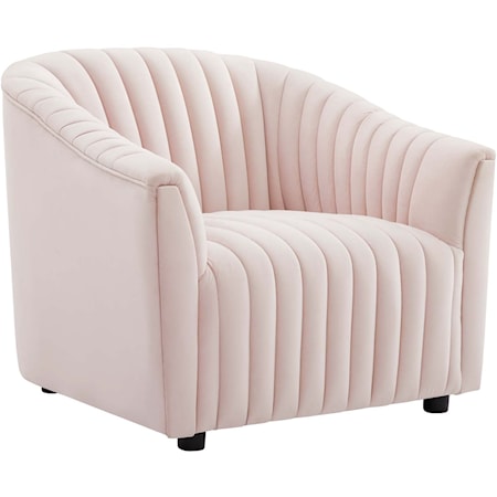 Announce Velvet Channel Armchair