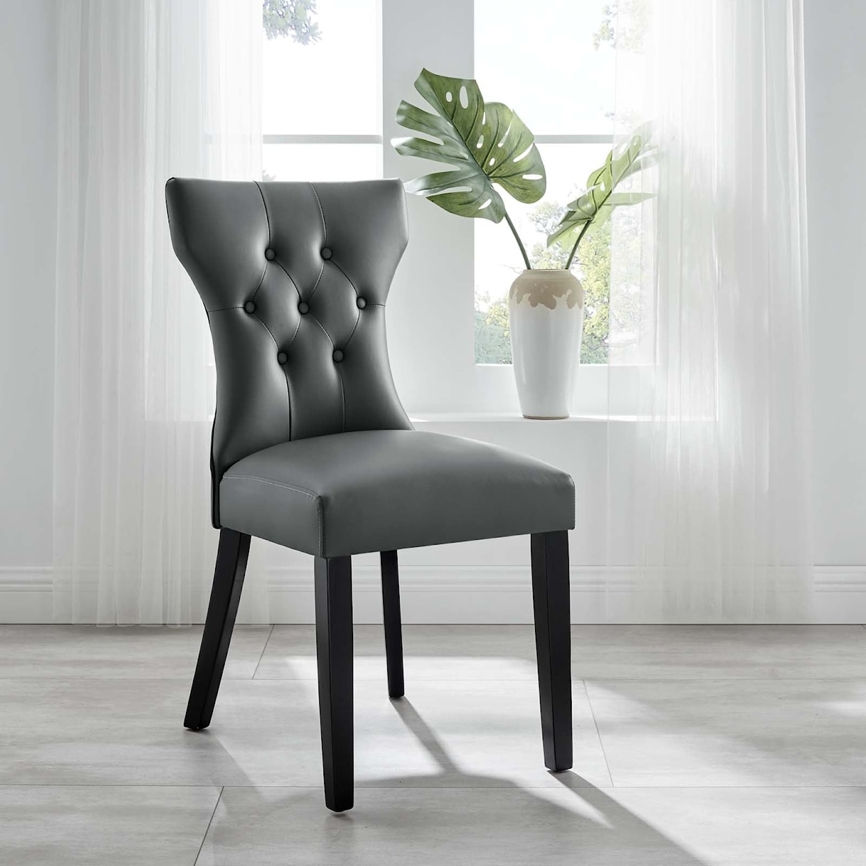 Modway Silhouette Silhouette Dining Vinyl Side Chair