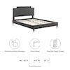 Modway Liva Liva Velvet Full Bed