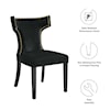 Modway Curve Curve Velvet Dining Chairs - Set of 2