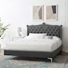 Modway Clara Clara Velvet Queen Platform Bed