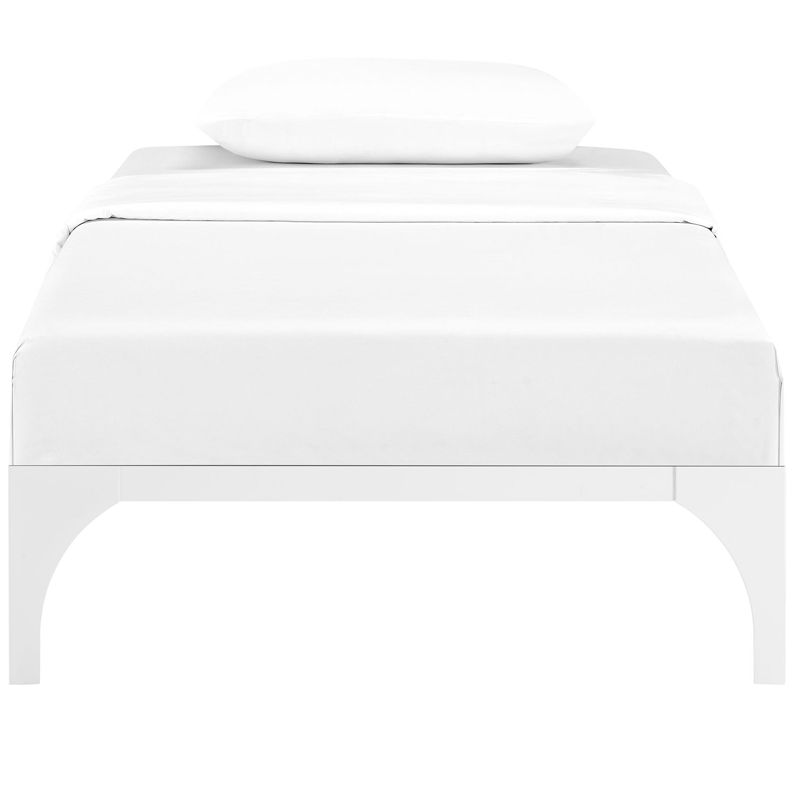 Modway Ollie MOD5747WHI Contemporary Ollie Twin Platform Bed Frame
