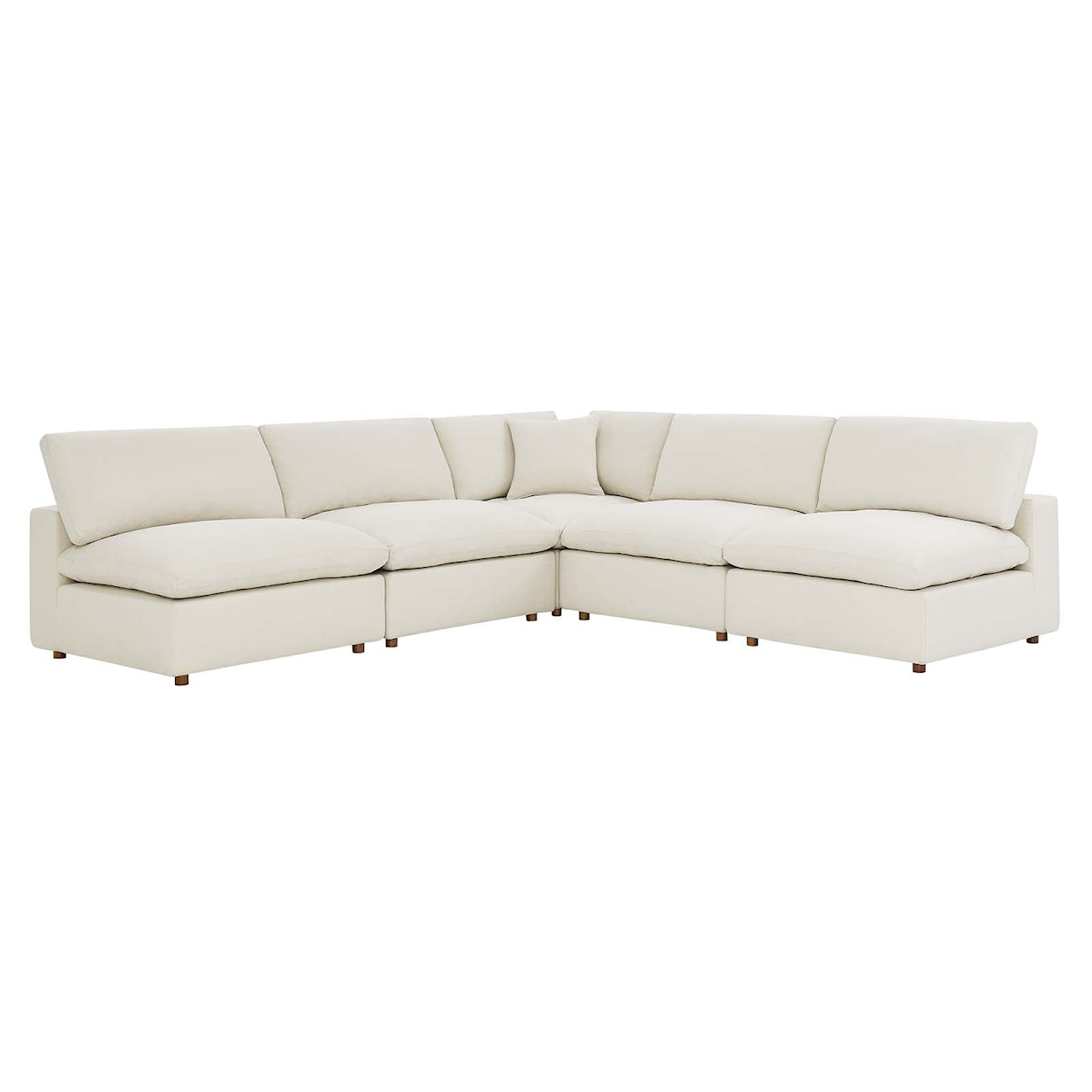 Modway Commix 5-Piece Armless Sectional Sofa