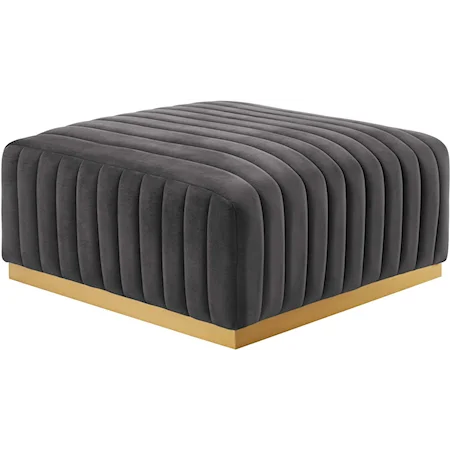 Velvet Ottoman