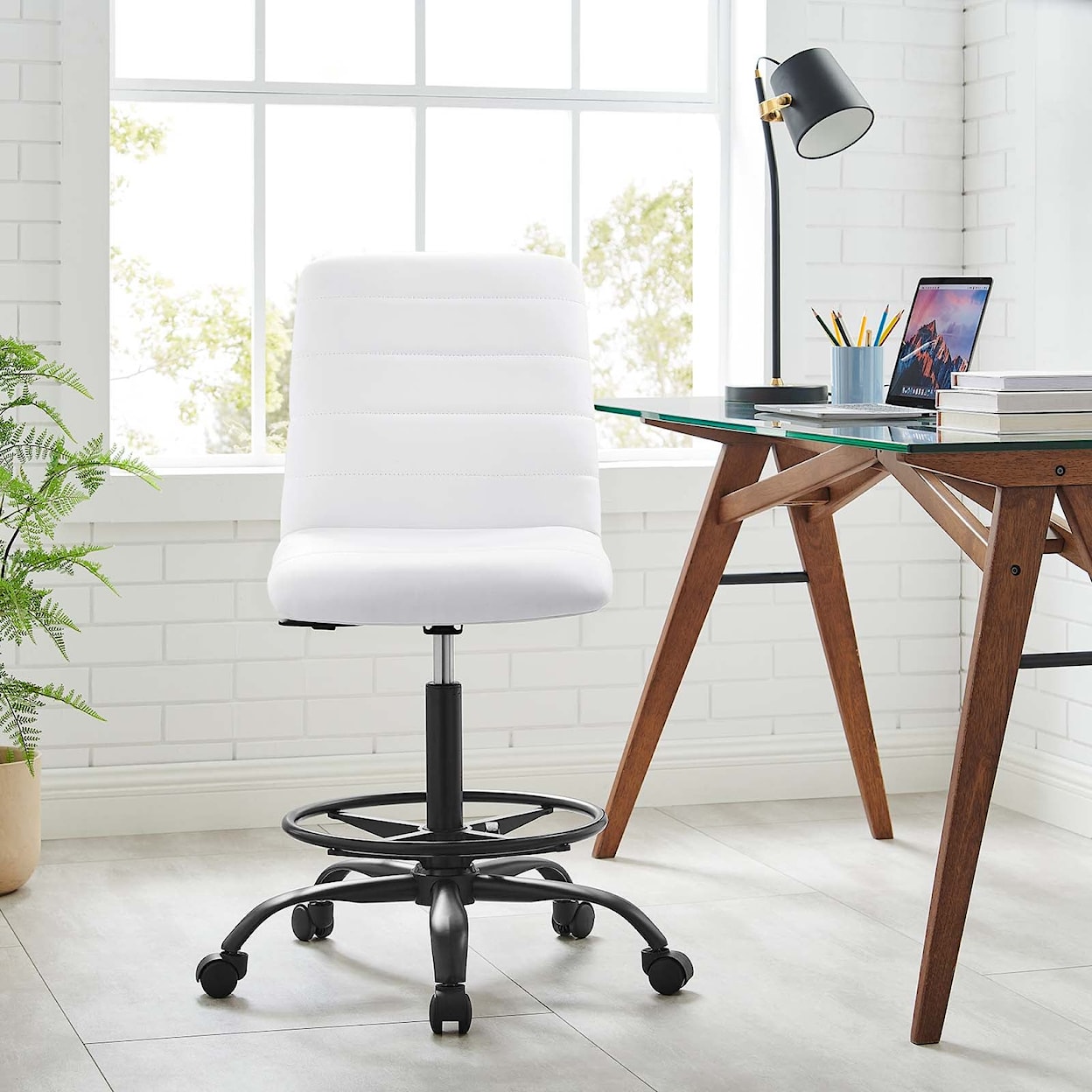 Modway Ripple Armless Drafting Chair