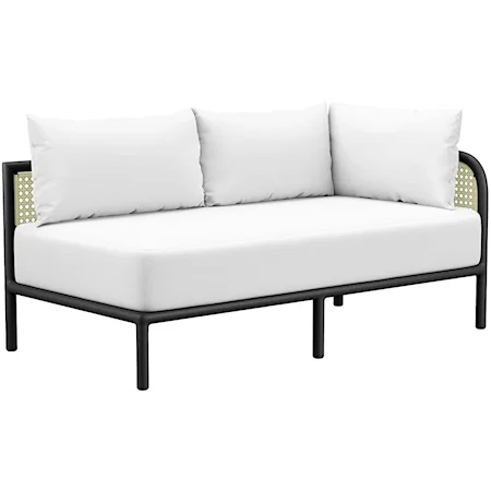 Hanalei Outdoor Patio Right-Arm Loveseat