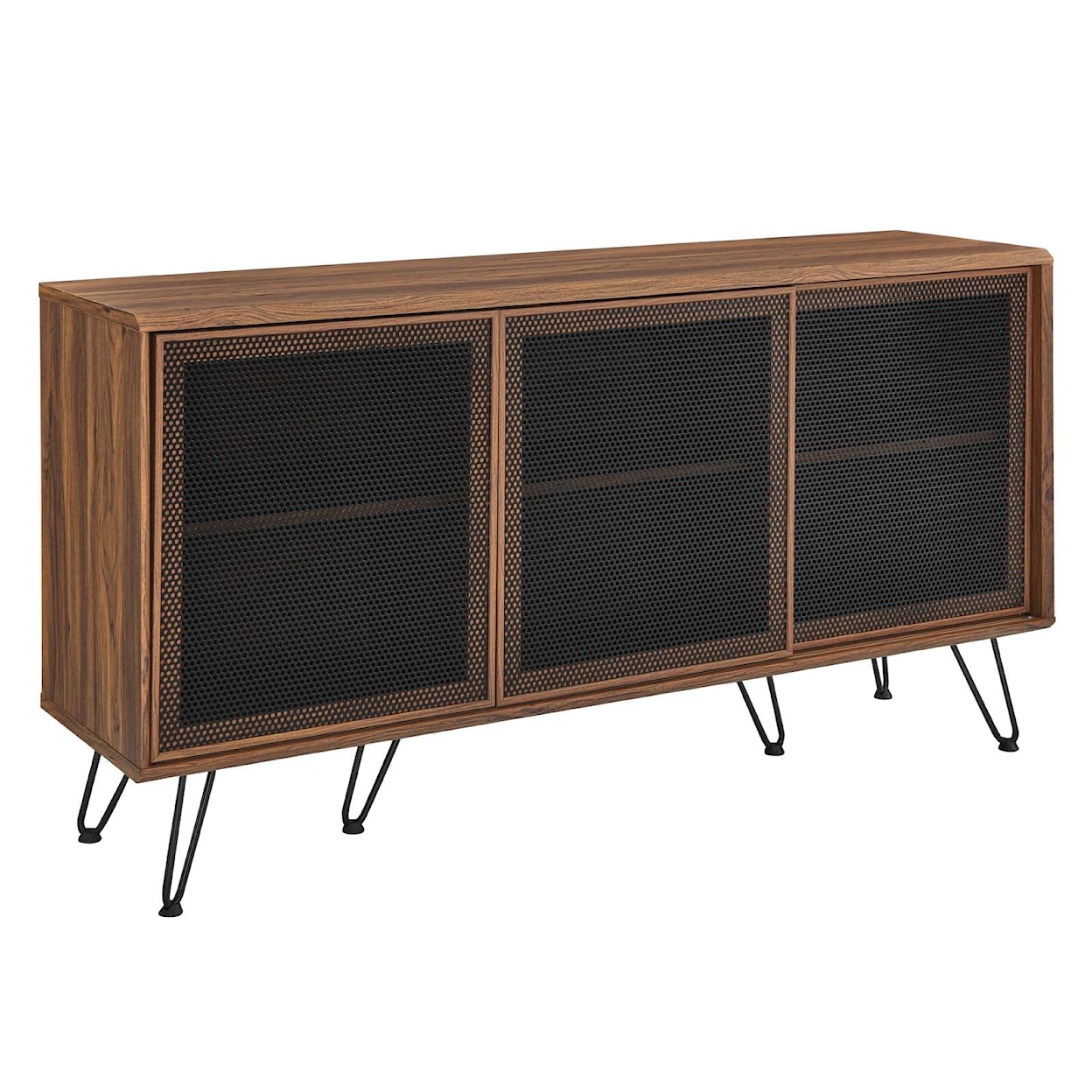 Modway Nomad Sideboard with Sliding Metal Mesh Doors