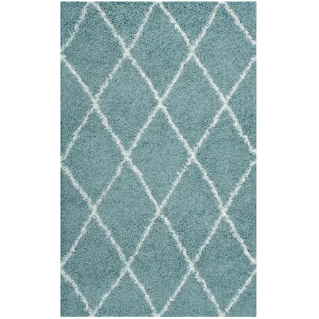 Diamond Trellis Shag Area Rug