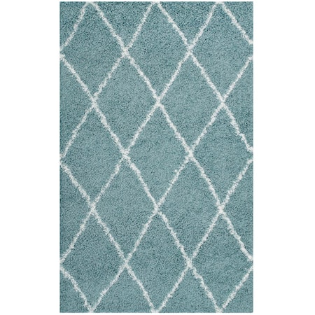 Diamond Trellis Shag Area Rug