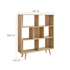 Modway Transmit Transmit 7 Shelf Wood Grain Bookcase