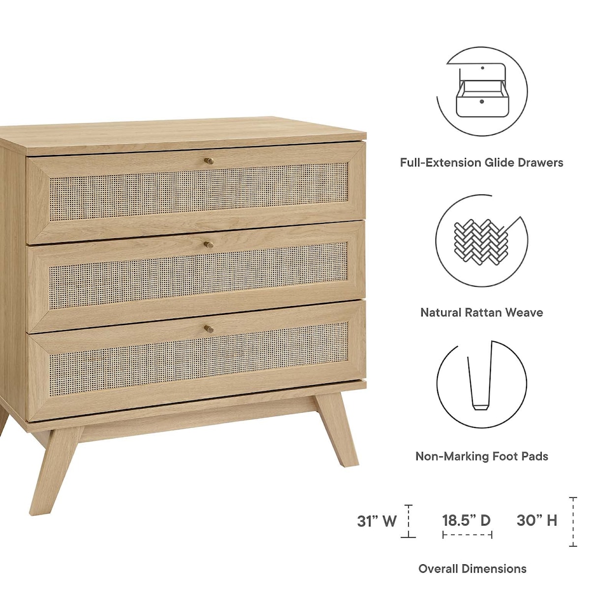 Modway Soma Soma 3-Drawer Dresser