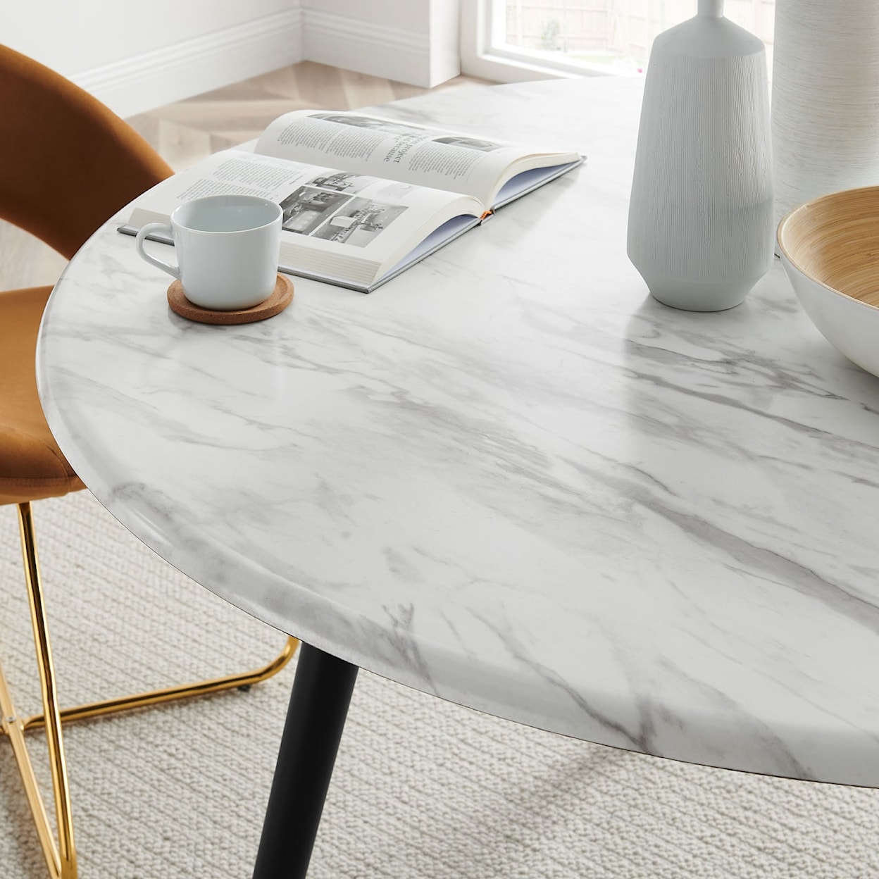 Modway Gallant Gallant 50" Marble Dining Table